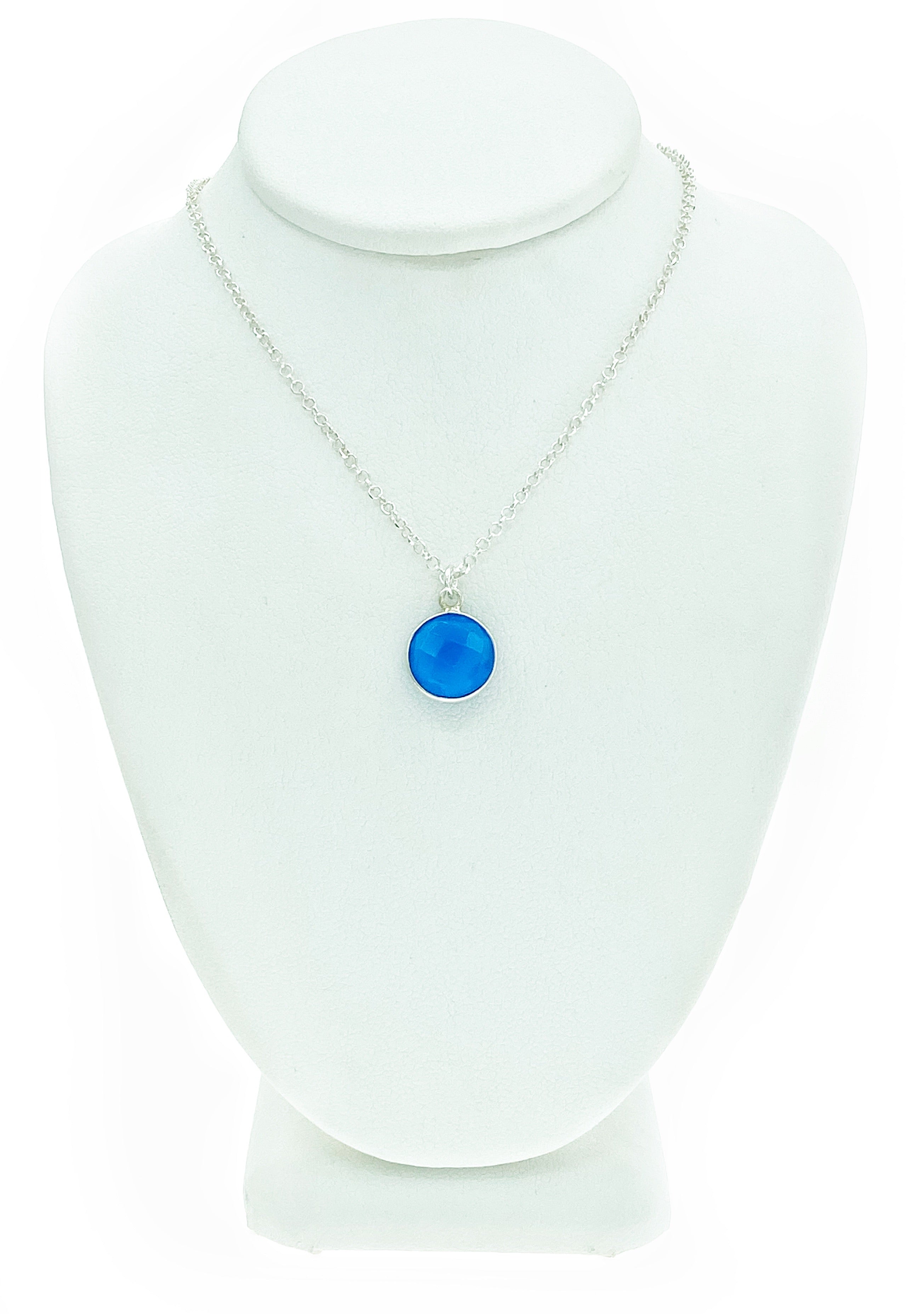 Blue Chalcedony Teardrop Necklace: harmony – BRITTA AMBAUEN