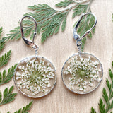 Queen Anne’s Lace Flower Earrings