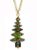 Evergreen Crystal Tree Necklace - LARGE