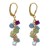 Logo Crystal Charm Earrings