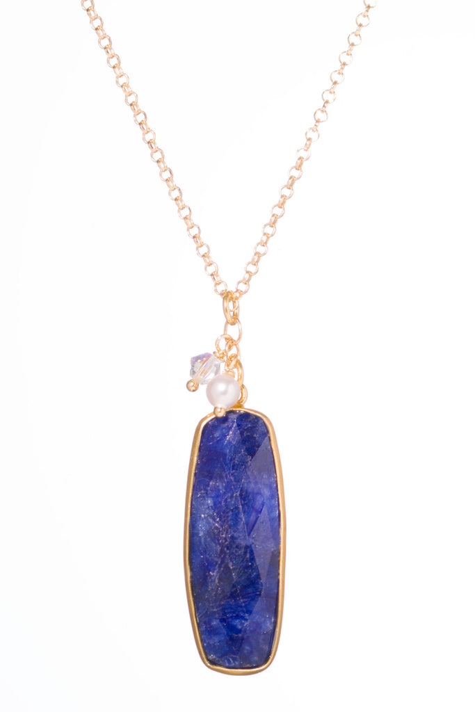 Blue Lapis Pendant Necklace