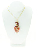 Red Ca D'Oro Venetian Glass Heart Necklace