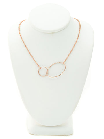 Rose Gold Modern Shapes Necklace