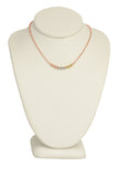 Tri-Colored Shimmer Bar Necklace