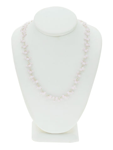 Rose Quartz Gemstone Charm Necklace