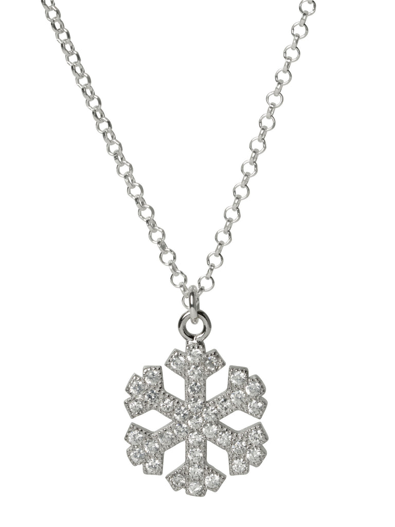 Snowflake CZ Necklace
