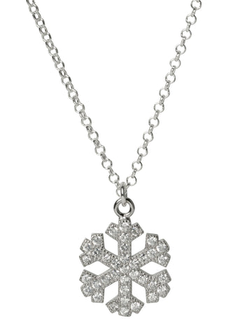 Snowflake CZ Necklace