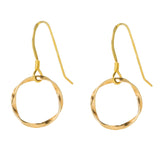 Eternity Twist Circle Earrings