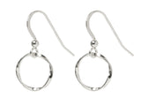 Eternity Twist Circle Earrings